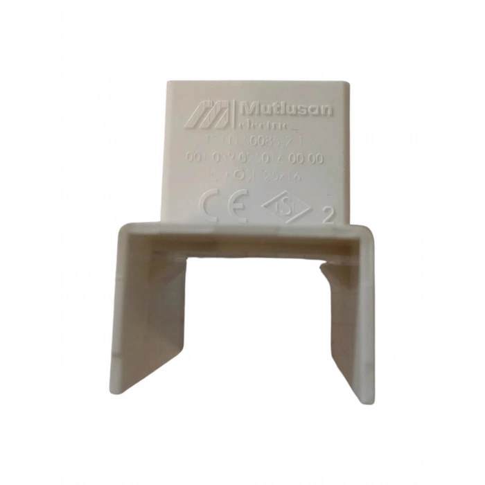 MUTLUSAN 25x16 Kablo Kanalı İç Köşe Plastik Beyaz