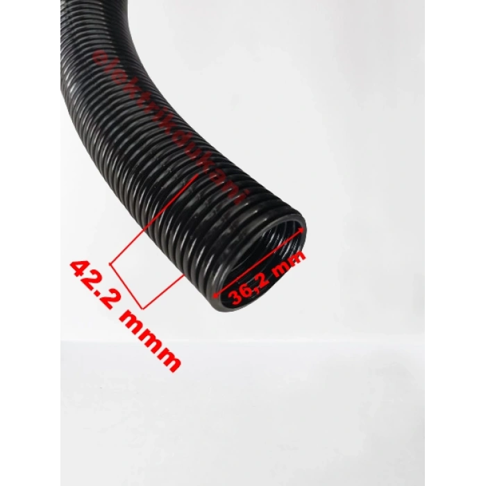 MUTLUSAN 36mm Polyamid Spiral Boru Plastik SİYAH (UV Dayanımlı)