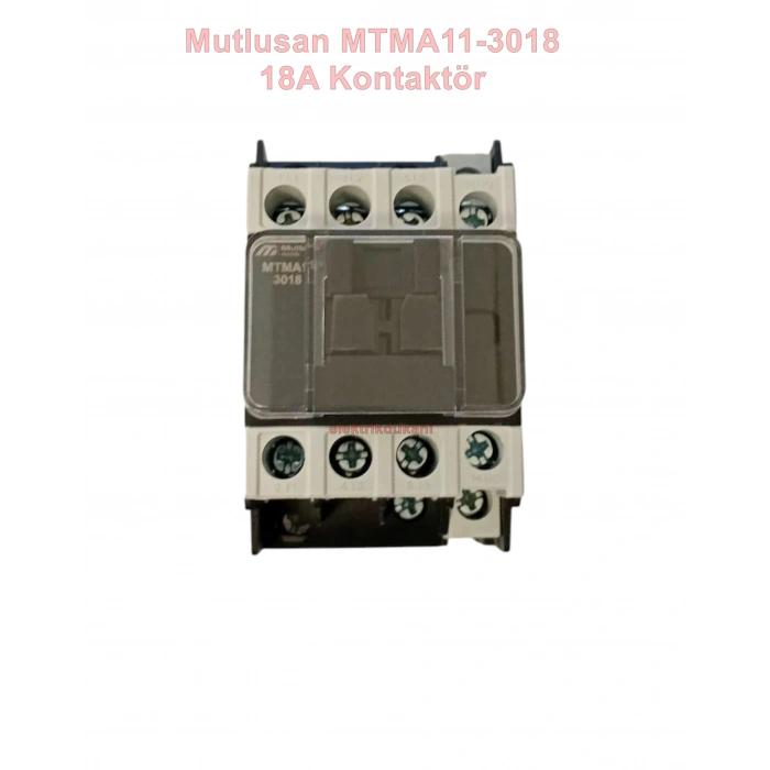 MUTLUSAN 3P 18A 7.5KW AC Kontaktör 220v 1NO+1NC (18 Amper 220 Volt 1 Açık 1 Kapalı Kontak Trifaze Kontaktör)