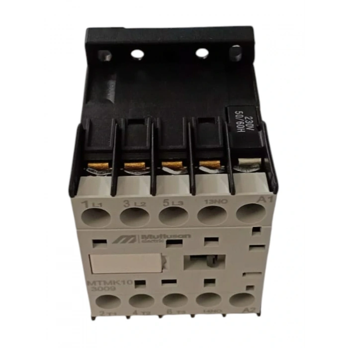 MUTLUSAN 3P 9A 4KW AC Mini Kontaktör 220v 1NC (9 Amper 220 Volt 1 Kapalı Kontak Trifaze Kontaktör)