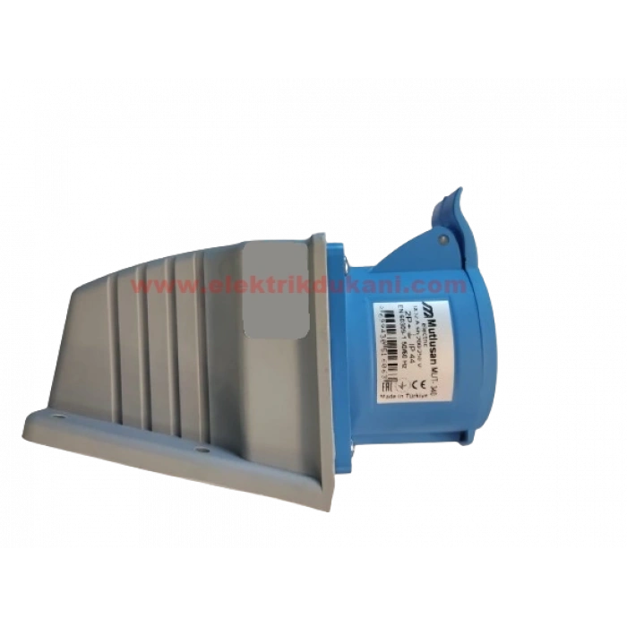 MUTLUSAN 3x32A Monofaze 2P+T IP44 Duvar Prizi