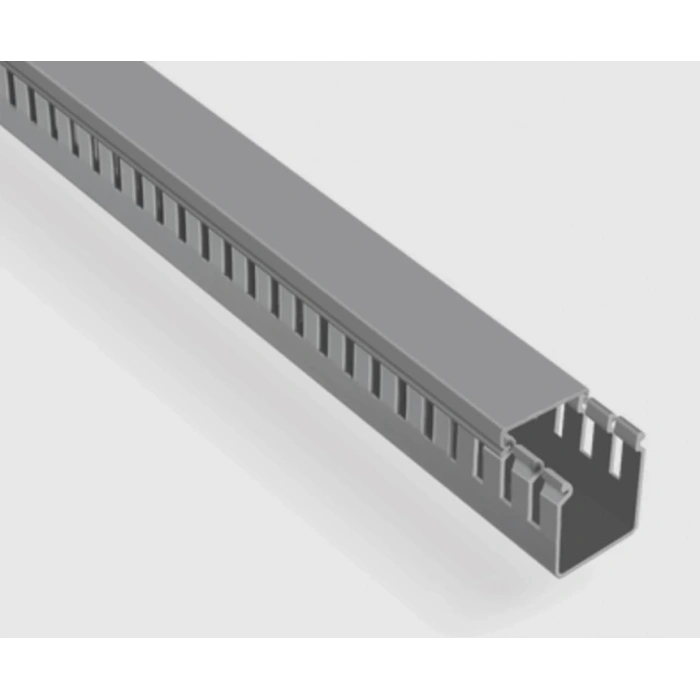 MUTLUSAN 40x60 Delikli Kablo Kanalı Gri 2Mt Pano Kanalı