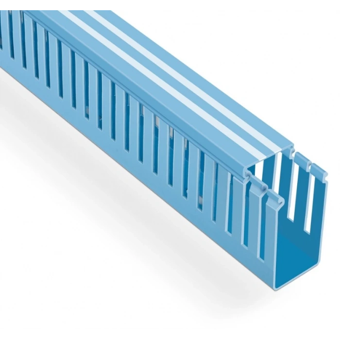 MUTLUSAN 40x60 Delikli Kablo Kanalı Gri 2Mt Pano Kanalı