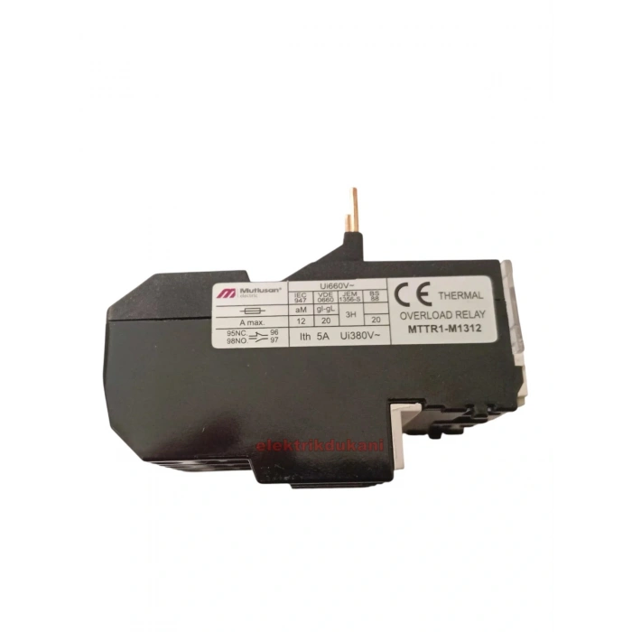 MUTLUSAN 5.5~8A Termik Röle (8 Amper Motor Koruma Termiği)