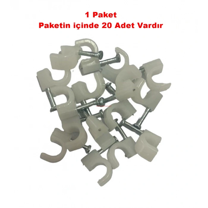 MUTLUSAN No:3 (20 Li Paket) Beton Çivili Kroşe