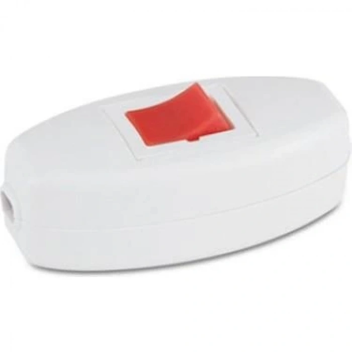 MUTLUSAN Plastik Arapuar Anahtar Kırmızı/Beyaz (Tik Tak Anahtar)