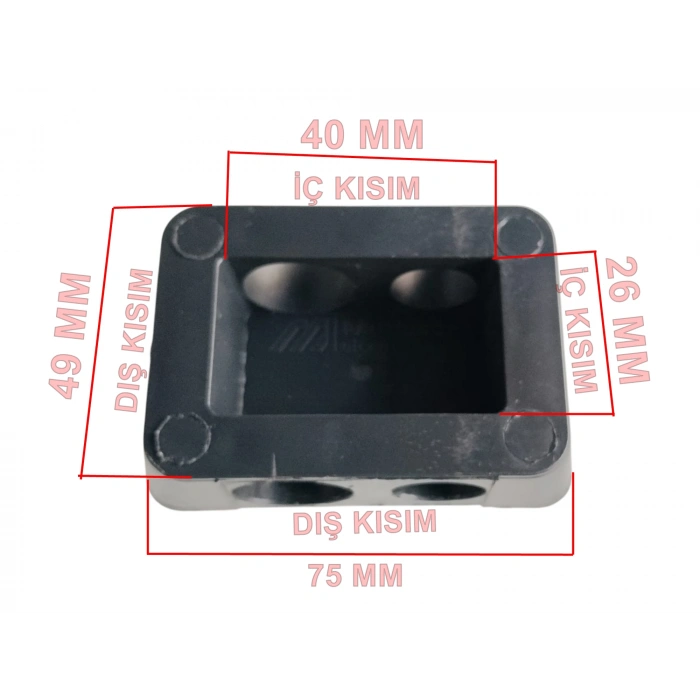 MUTLUSAN Plastik Lamba Takozu (14-18 mm Çıkışlı Plastik Pater)