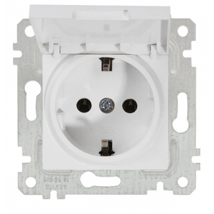 MUTLUSAN RİTA KAPAKLI TOPRAKLI PRİZ