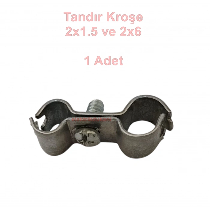 MUTLUSAN Tandır Kroşe No:1 Antigron Çelik Tel Kroşesi (2x1.5-2x6)