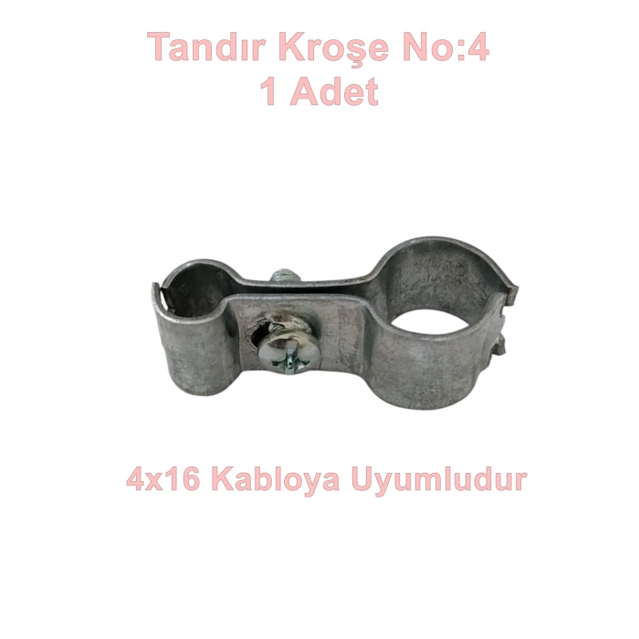 MUTLUSAN Tandır Kroşe No:4 Antigron Çelik Tel Kroşesi (4x16)