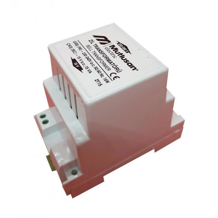 MUTLUSAN 15W Kapı Otomatiği Ve Zil Trafosu 12V 15W (Transformatör)