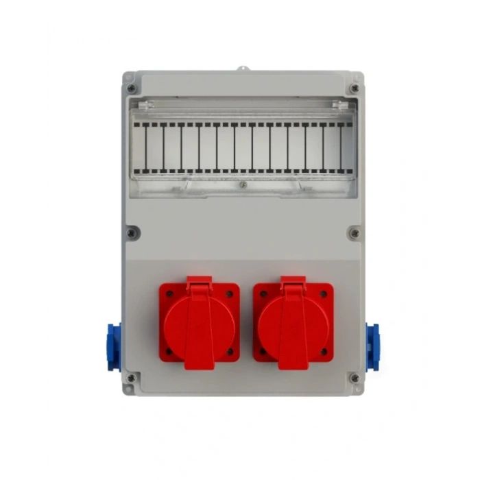 NEAD Kombinasyon Kutusu 2 Adet 3x25 Trifaze Priz + 2 Adet 1x16 Monofaze Priz Montajlı Kombinasyon Panosu