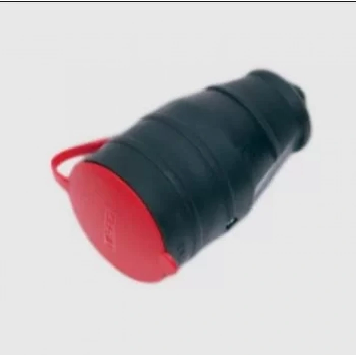 NEAD 4x16A?Trifaze Dişi Fiş Seyyar Priz Uzatma Siyah IP44