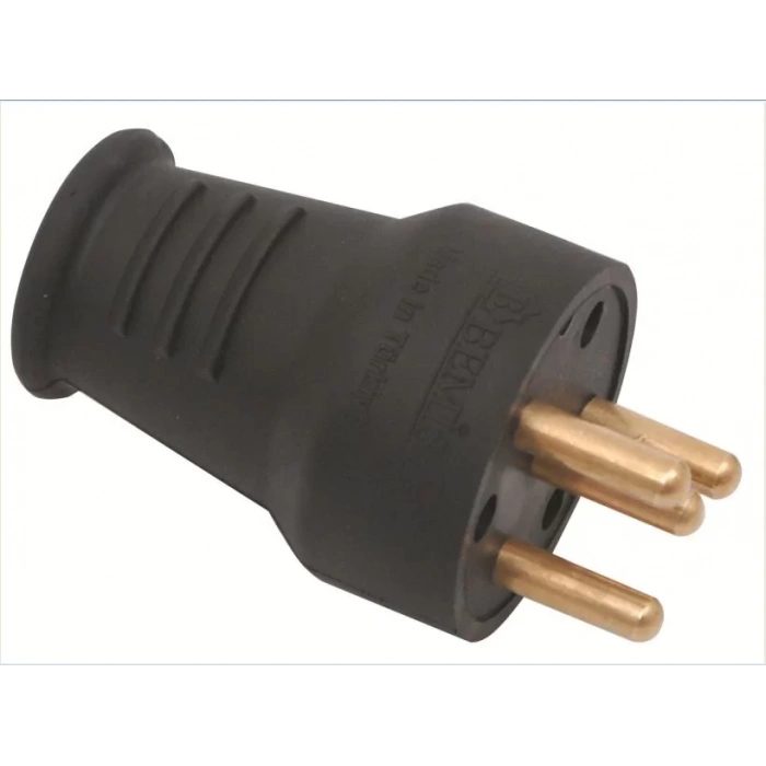 NEAD 4x16A Trifaze Fiş Siyah Sanayi Fiş IP44