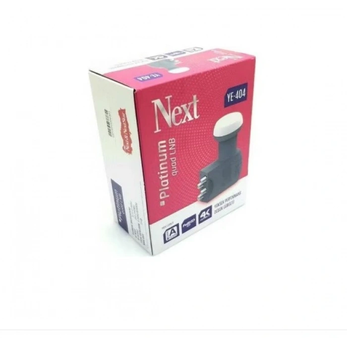 NEXT YE-404 4lü Platinum Dörtlü LNB 0.1dB Full HD 4K Universal LNBF Kaliteli