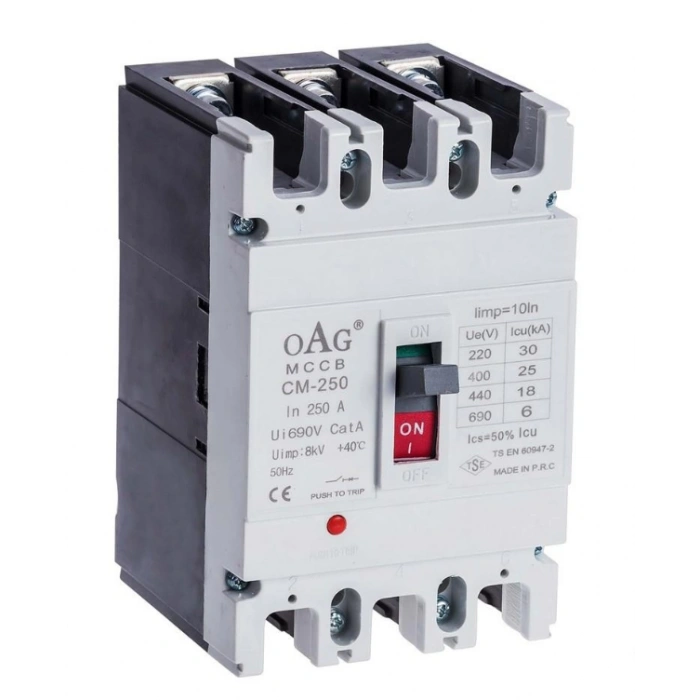 OAG 3X40A SABİT TERMİK MANYETİK KOMPAKT ŞALTER 12kA