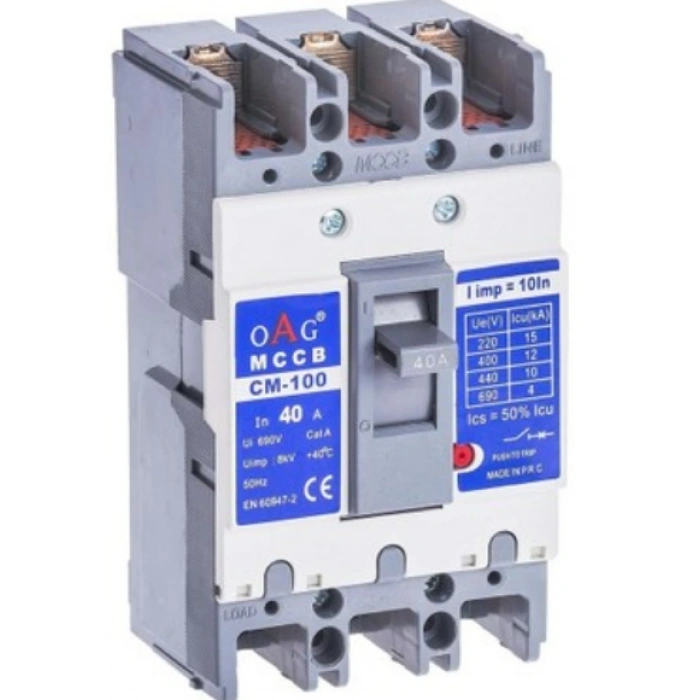 OAG 3X40A SABİT TERMİK MANYETİK KOMPAKT ŞALTER 12kA