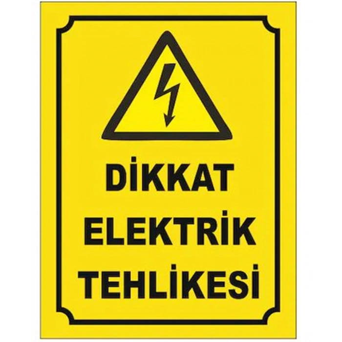 Alüminyum Büyük Ölüm Tehlikesi Levhası 200mmx140mm (Metal)