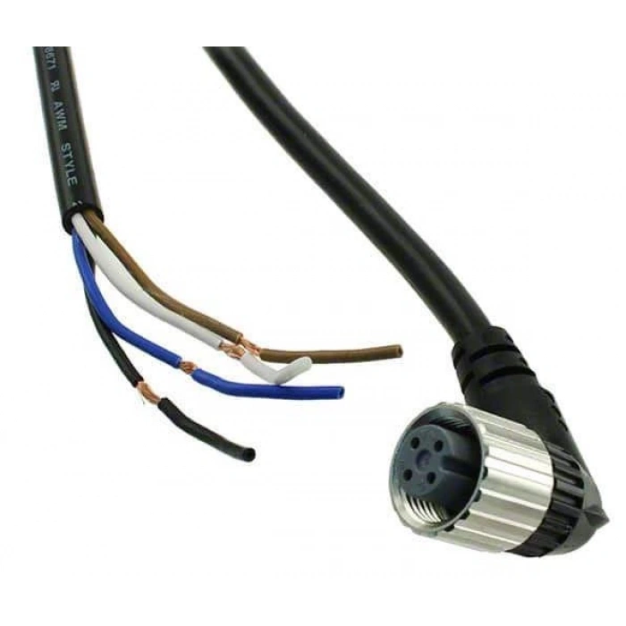 OMRON M12 4PİN KONNEKTÖRLÜ KABLO 5M DİŞİ 90 DERECE