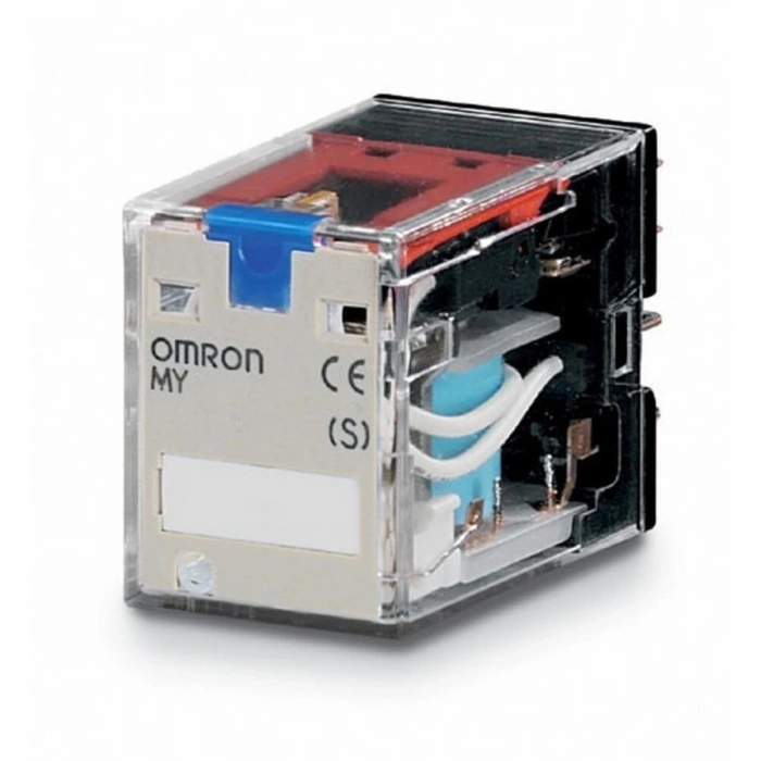 OMRON MY4IN-GS-R 12v DC Volt Kalın 14 Pinli Röle 4 Açık 4 Kapalı Kontaklı 6 Amper (14 Ayaklı Role)