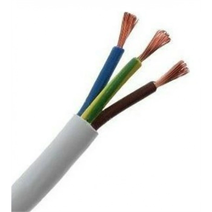 ÖZNUR 3x2.5mm TTR Elektrik Kablosu BEYAZ (Çok Telli Esnek Kablo)