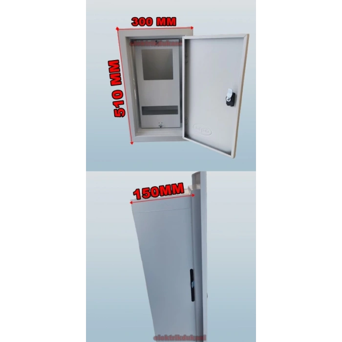 ÖZPA 1605 Sıva Altı 1 Trifaze Sayaçlı Pano 10 Otomatlı S.A.