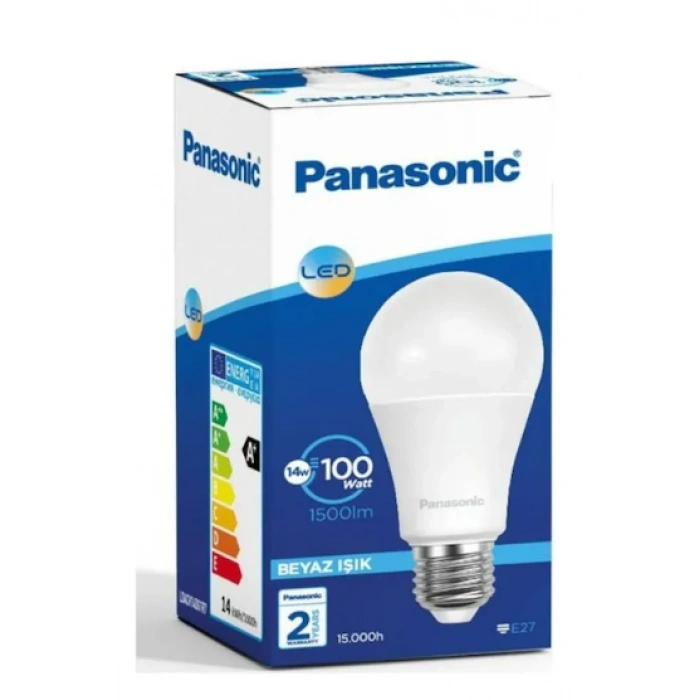 PANASONİC E-27 14w Led Ampul BEYAZ IŞIK 6500K (14W Tüketim 100w Değerinde ışık)