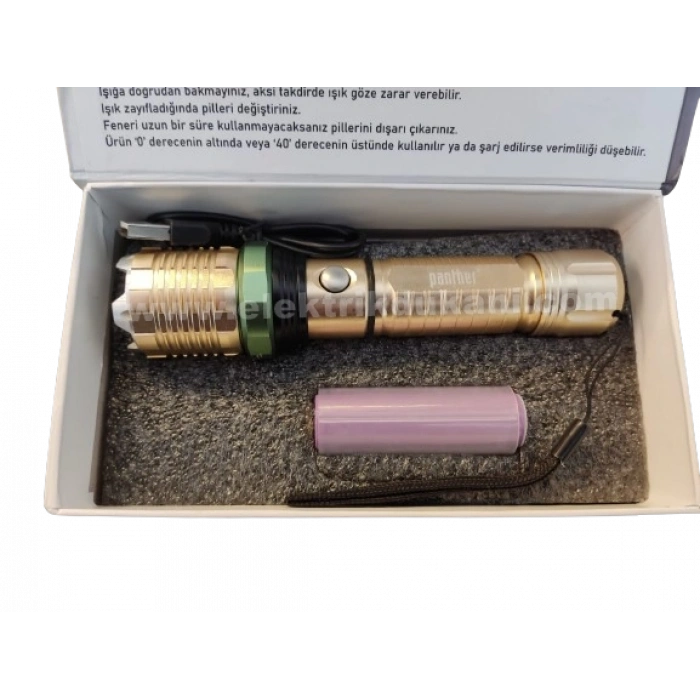 PANTHER XPE LED FENER 3 KADEMELİ IŞIK AYARI