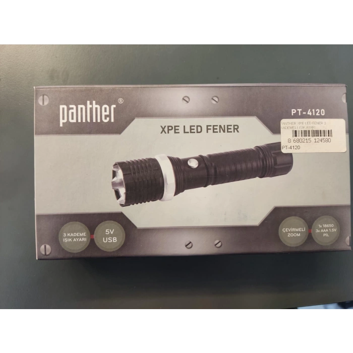PANTHER XPE LED FENER 3 KADEMELİ IŞIK AYARI