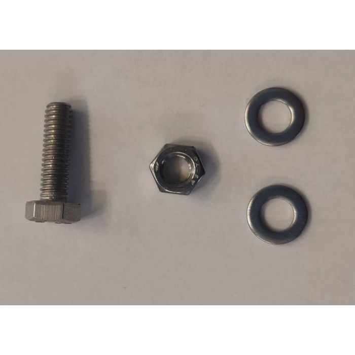 PASLANMAZ METRİK 6 KROM 25MM CİVATA+SOMUN+PUL