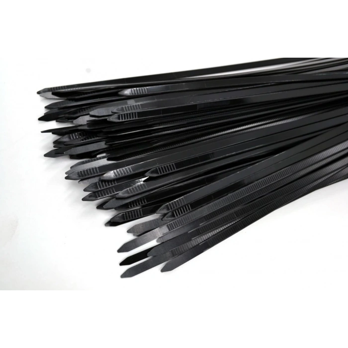 PEMSAN Klips Kablo Bağı 4.8x350 SİYAH (100lü Paket) Kablo Cırdı