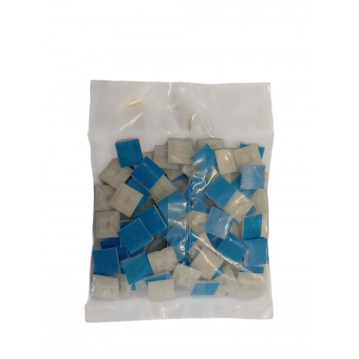 PEMSAN Yapışkan Kare Kroşe 20x20 BEYAZ (100lü Paket)