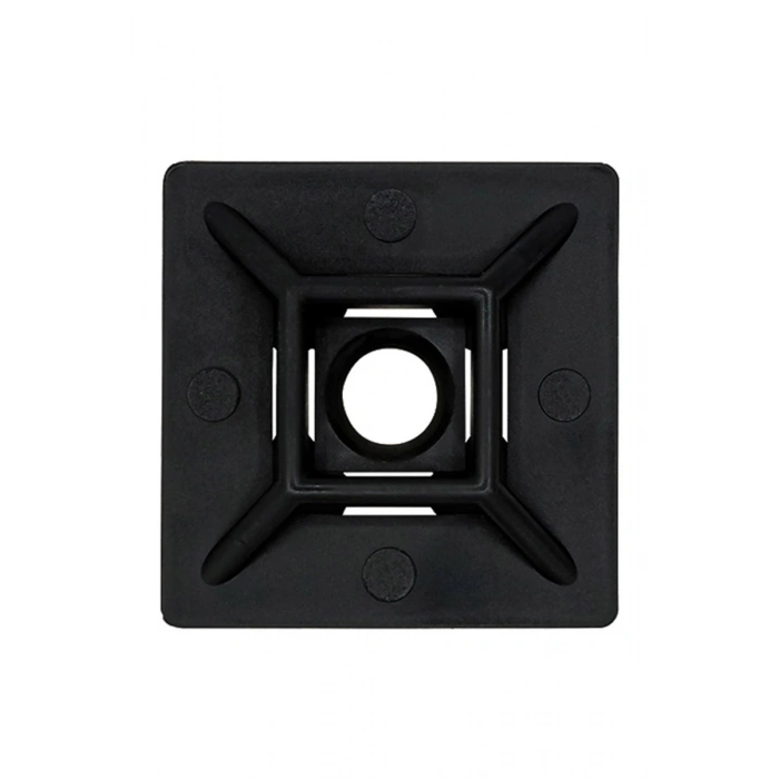 PEMSAN Yapışkan Kare Kroşe 20x20 SİYAH (100lü Paket)