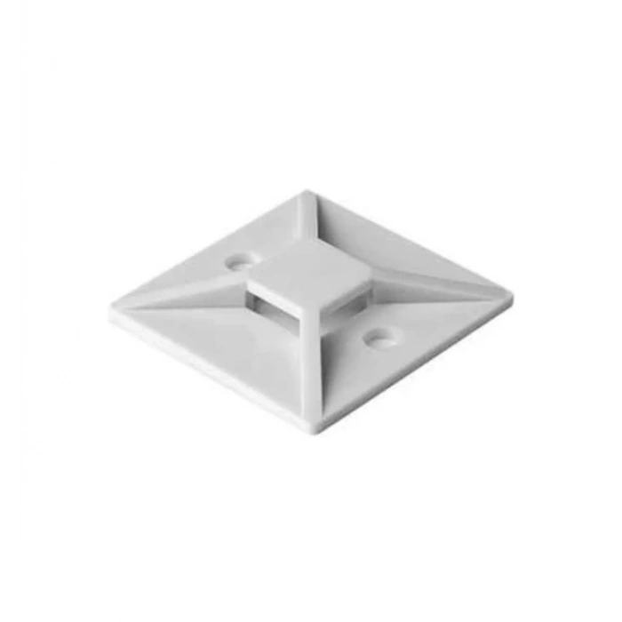 PEMSAN Yapışkan Kare Kroşe 28x28 BEYAZ (100lü Paket)