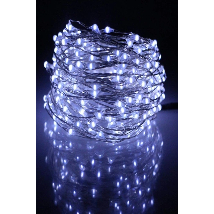 Peri Led BEYAZ Işık 6400k 10mt Pilli Süsleme Ledi (10 Metrelik Piller Hariç )