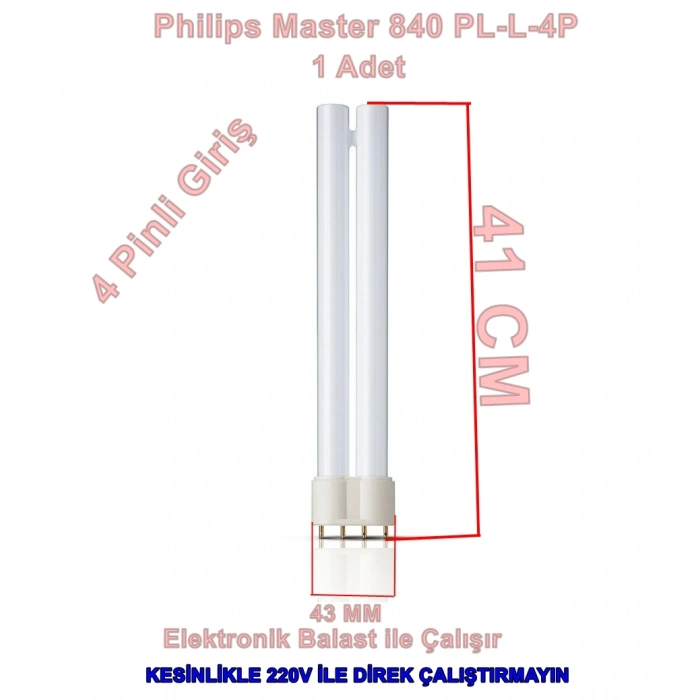PHILIPS MASTER 36w PLL-4P 840 Floresan Spot Ampul