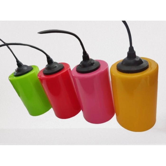 Plastik Ağaç Feneri Tekli Renkli E-27 Duylu 20cm Kablolu