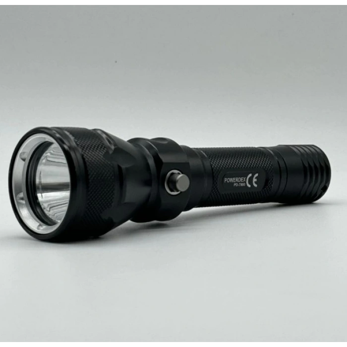 POWERDEX 10W Şarjlı Ledli Profesyonel Deniz Su Altı El Feneri 2000Lm 3.7v X 1 Adet Pil