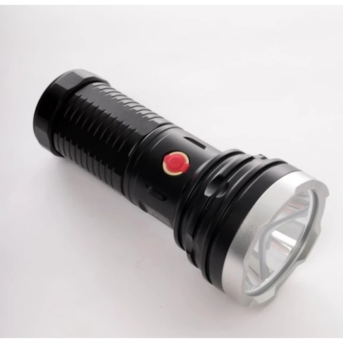 POWERDEX 25W Şarjlı Ledli Profesyonel El Feneri 3.200Lm 3,7vX4 Adet Pil