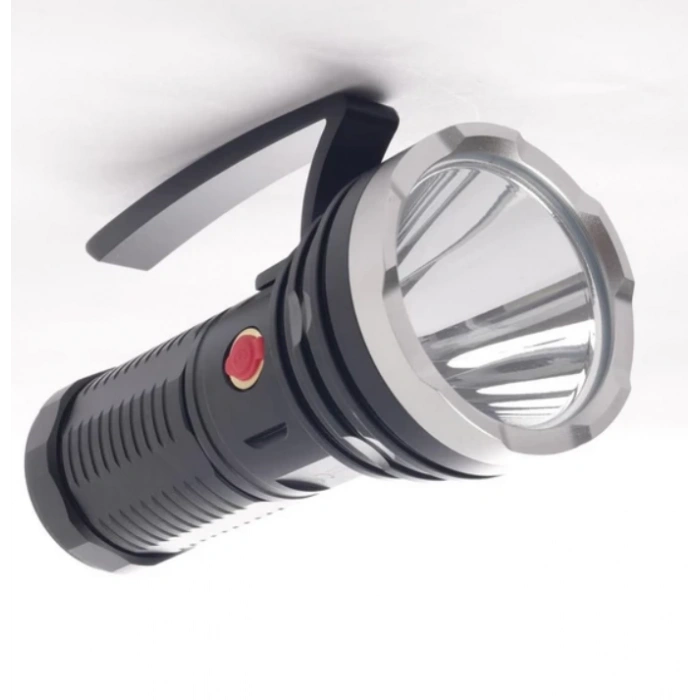 POWERDEX 25W Şarjlı Ledli Profesyonel El Feneri 3.200Lm 3,7vX4 Adet Pil