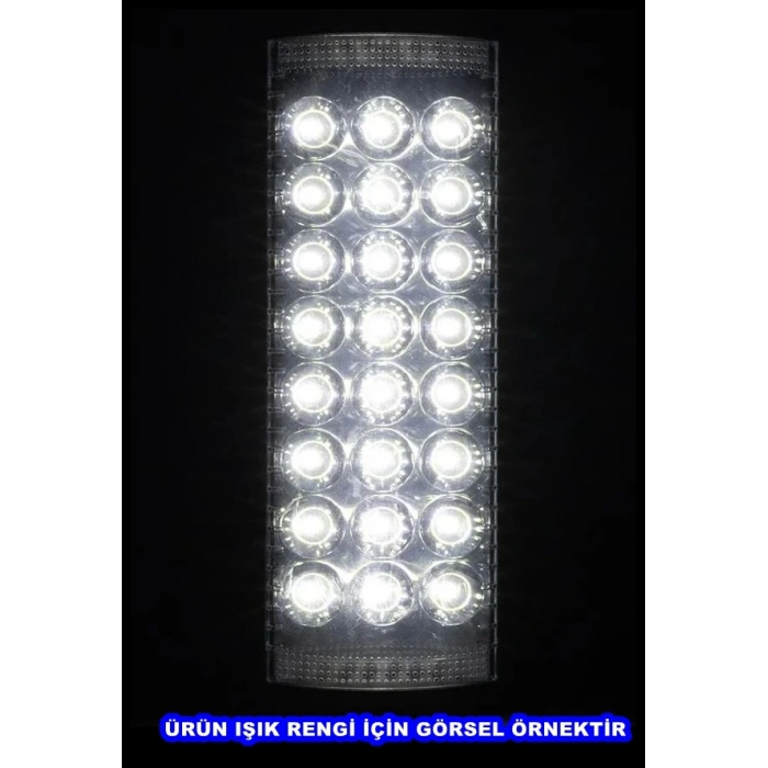 POWERMASTER 24 Ledli Şarjlı Işıldak Telefon Şarj Edebilen USB li Powerbank