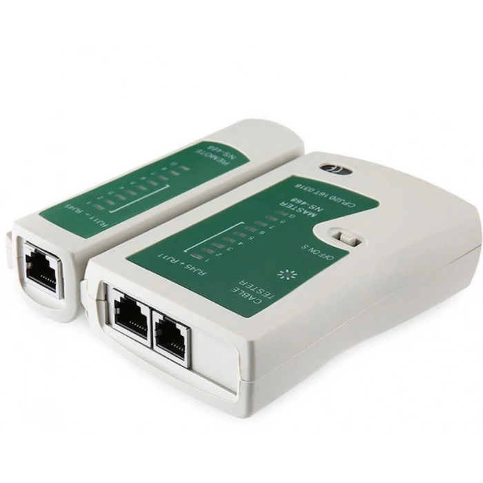 POWERMASTER Kablo Test Aleti RJ-45 RJ-12 RJ-11 Cat-6 (Web İnternet Kablosu Network Cable Tester)