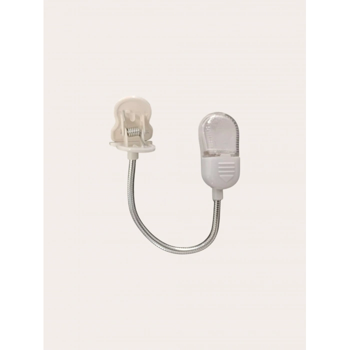 POWERMASTER Kıskaçlı Kitap Okuma Lambası 6400k Beyaz Işık (3 Adet LR-1130 Pil ile Çalışır Piller Dahil)