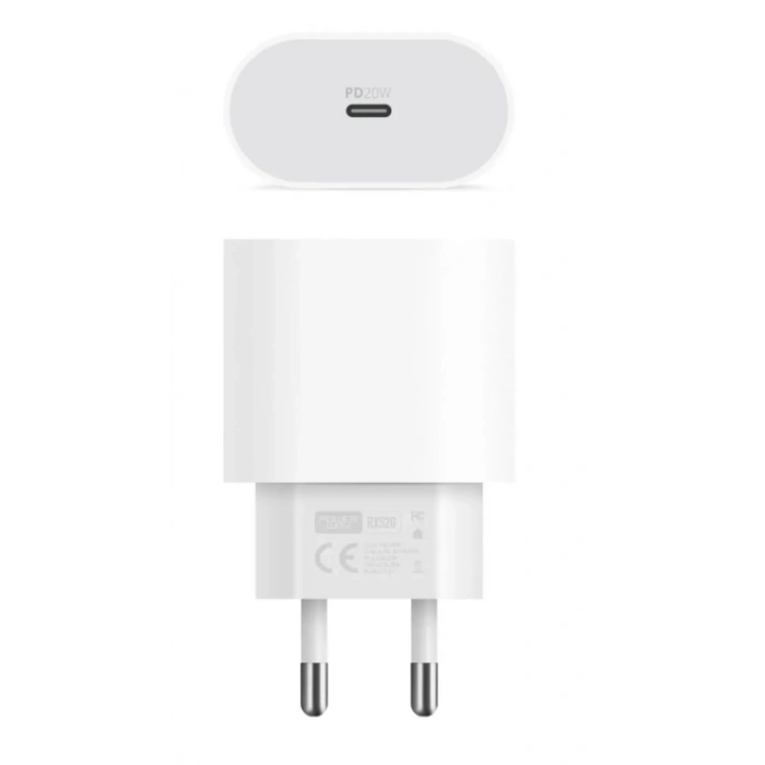 POWERWAY TYPE-C 20W Seyehat Hızlı Şarj Adaptörü Orjinal Muadil