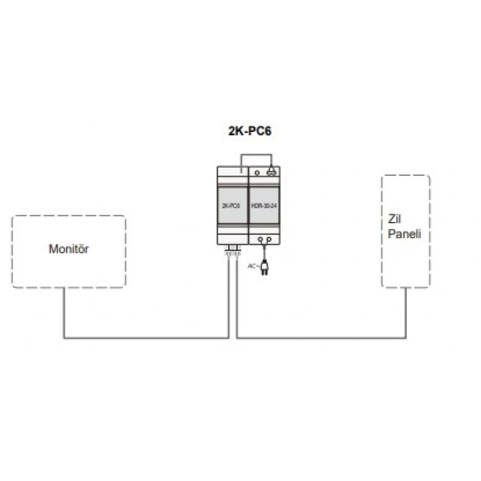 PRATİKPLUS Görüntülü Konuşma Sistemi Güç Kaynağı Trafosu Seperatörlü 21.6-29v Dc