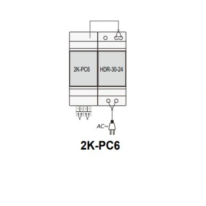 PRATİKPLUS Görüntülü Konuşma Sistemi Güç Kaynağı Trafosu Seperatörlü 21.6-29v Dc