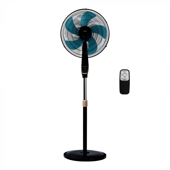 RAKS 18inç / 45cm 75w Ayaklı Vantilatör 3 Kademe Uzaktan Kumandalı Dijital Zaman Ayarlı 220v