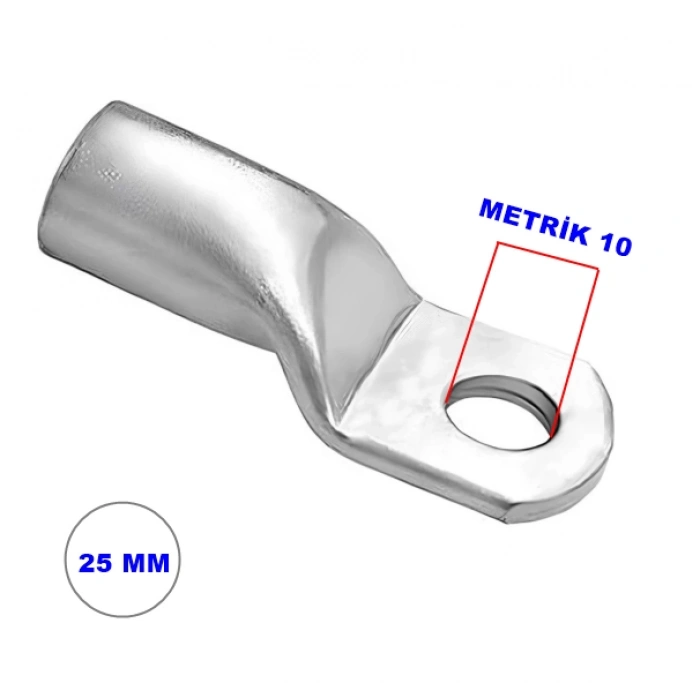 ŞAFAK SKP-25 25LİK SKP SIKMALI KABLO PABUCU M10