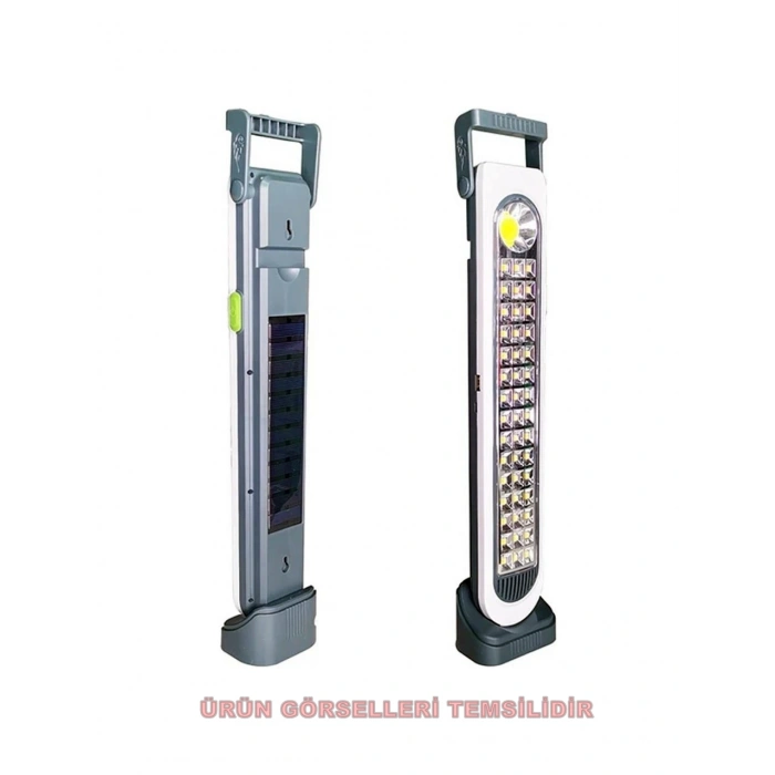 Şarjlı Işıldak 45w 45 Smd +1 Cob Power Ledli Solar Şarjlı Micro Şarj Girişli