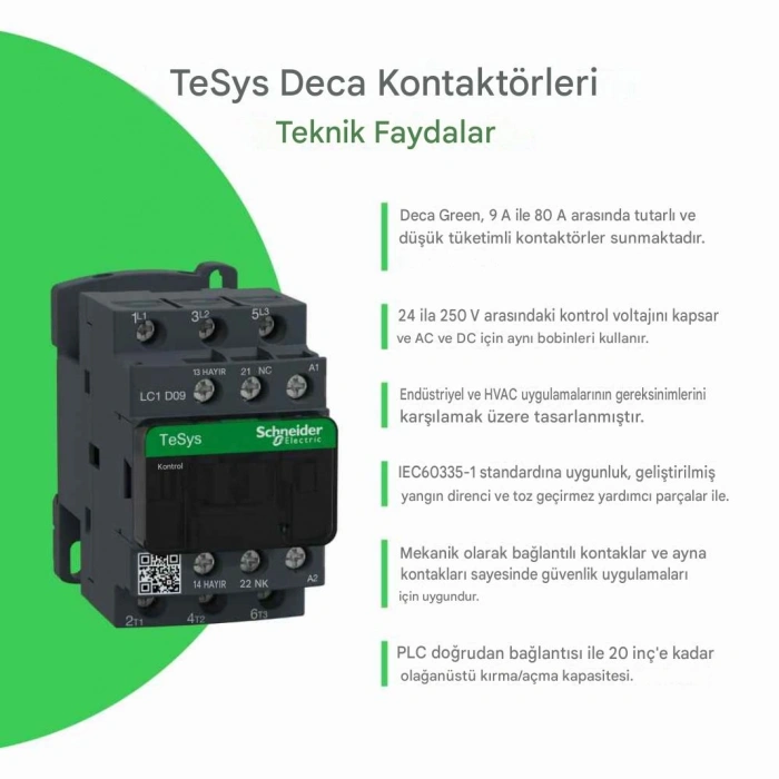 SCHNEİDER 11 KW 24V AC KONTAKTÖR